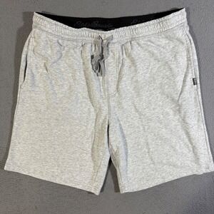 Eddie Bauer Mens XL Lounge Shorts Gray Heathered Drawstring Casual Comfy‎